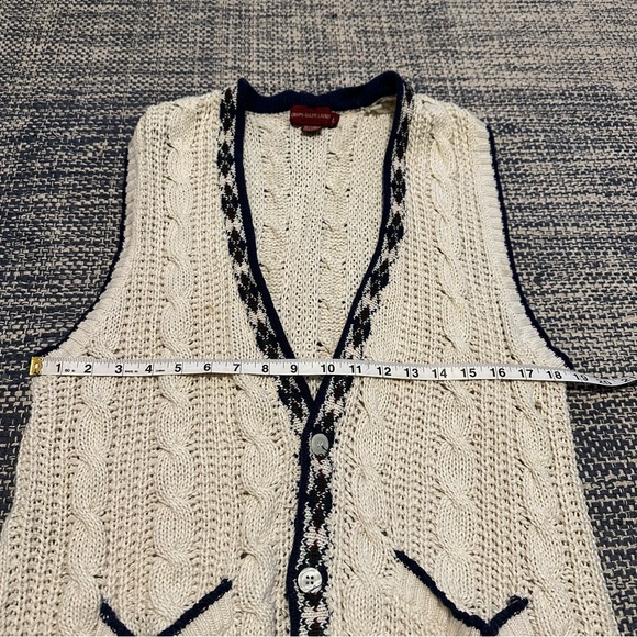 Chaps Ralph Lauren VINTAGE Vest With Amazing Detail size L - Picture 7 of 9